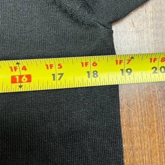 Loft Medium Black Floral Open Sleeve w/ Ties Bell Sleeves Boho Top Ann Taylor - Picture 6 of 8